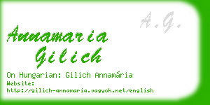 annamaria gilich business card